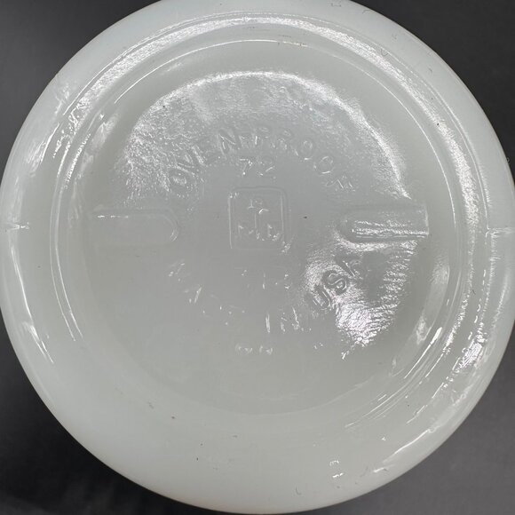 Vintage Milk Glass Mugs Rainbow Butterflies Anchor Hocking USA 70s Stacking Cups - Picture 8 of 10